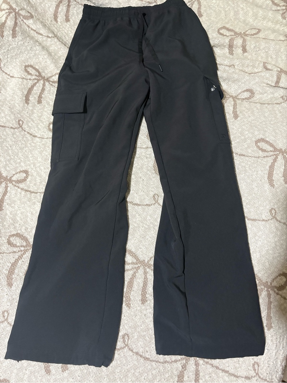 PINK Victoria's Secret Black Sweatpants with Logo Tag